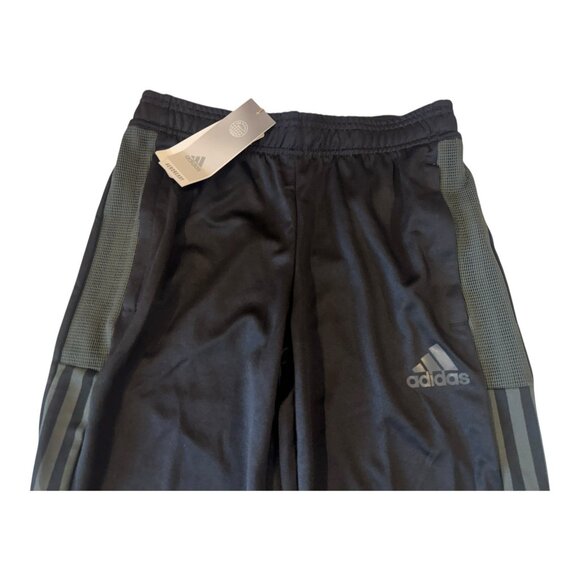 Adidas Kids Tiro Track Pants Size Large Black Zip Ankle Soccer Joggers NWT - Picture 4 of 5